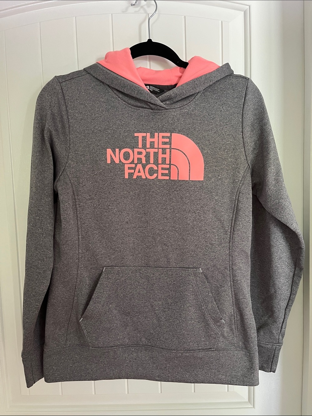 The North Face Hoodie Grey & Pink Size M